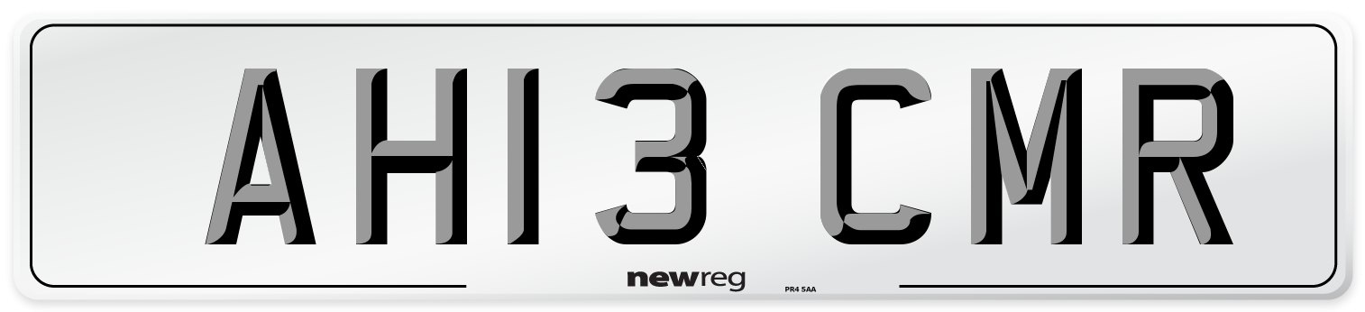 AH13 CMR Number Plate from New Reg